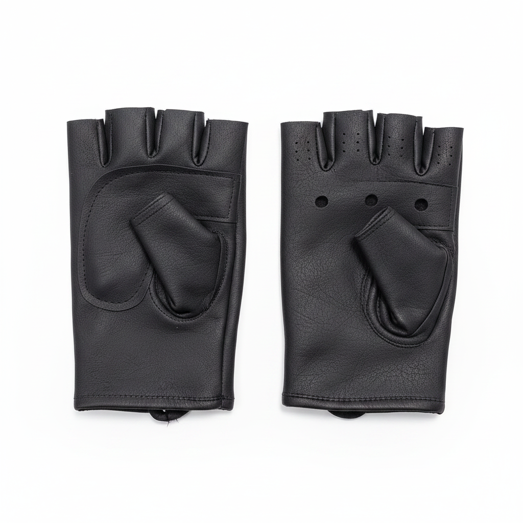Athlete Home Premium Soft Leather Gym Gloves – Classic Fingerless Weightlifting Gloves for Bodybuilding, Strength Training, Calisthenics & Home Workouts – Durable Palm Protection Eg Gym Gloves
