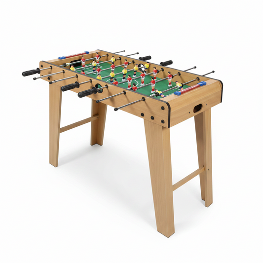 Premium Wooden Foosball Table – Durable Home Arcade Competition Soccer Game for Fitness Game Rooms, Lounges & Active Recovery | Athlete Home Mini Baby-Foot