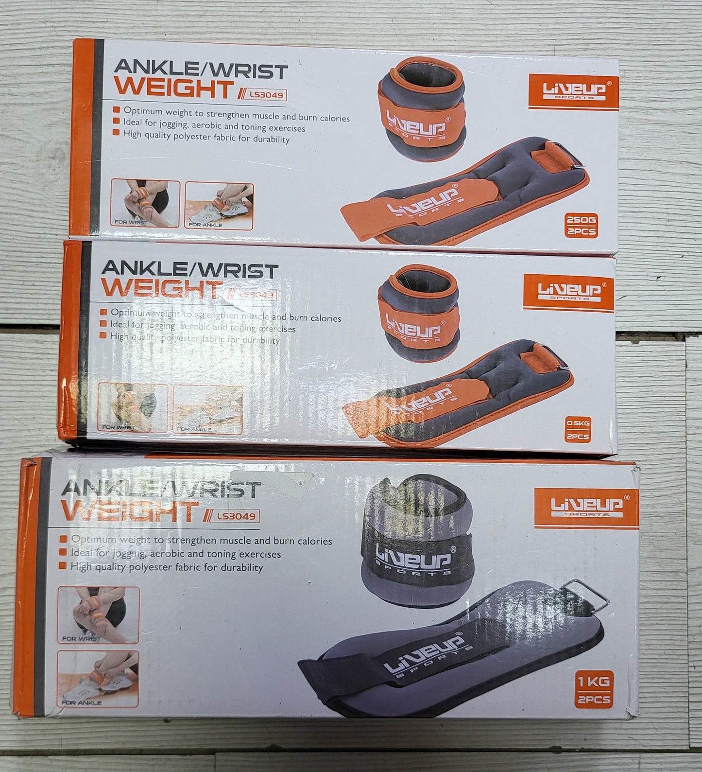 Live Up Adjustable Ankle & Wrist Weights| Premium Soft Wearable Weights for Toning, Strength Training, Walking & Home Workouts | Secure, Comfortable Fit for Men & Women