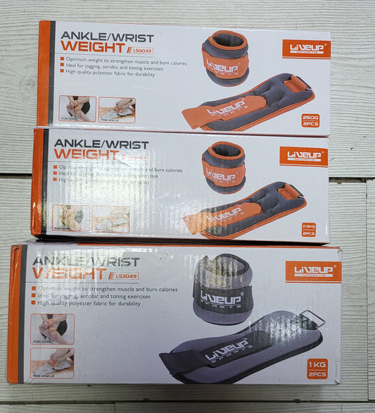 Live Up Adjustable Ankle & Wrist Weights| Premium Soft Wearable Weights for Toning, Strength Training, Walking & Home Workouts | Secure, Comfortable Fit for Men & Women