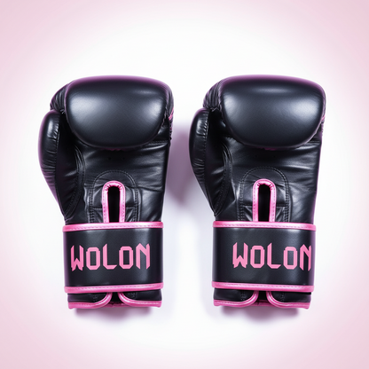 Wolon Transform Premium Boxing Gloves with Pink Flame Design – High-Density Foam Sparring and Heavy Bag Training Gloves for MMA, Kickboxing, and Fitness Cardio Workouts
