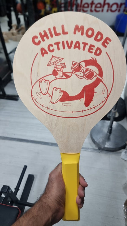 Wooden Racket For Beach Fun | Athlete Home Premium Wooden Beach Racket Set – Durable Waterproof Frescobol Rackets with Ergonomic Grip for Outdoor Beach Sports & Fun