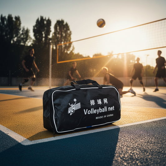 Athlete Home Professional Portable Volleyball Net | Heavy-Duty Outdoor Net for Beach and Court Training with Carrying Bag