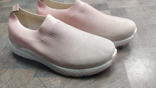 Athlete Home AuraKnit Women's Slip-On Shoe - Breathable Sock-Knit Sneaker for Active Recovery, Walking & All-Day Comfort