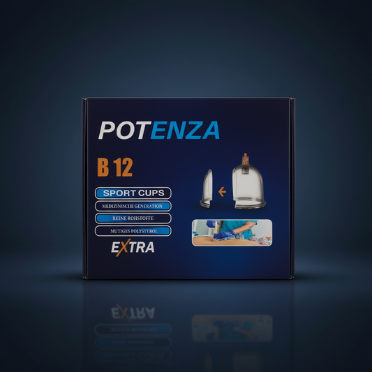 طقم كاسات حجامة رياضية بوتينزا بريميوم من أثليت هوم – أدوات حجامة طبية متينة للاستشفاء العضلي والتدليك وعلاج الفاشيا للرياضيين