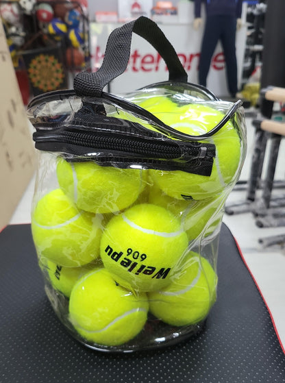Athlete Home Premium Tennis Balls Multi-Pack – High-Elasticity Training Tennis Balls with Heavy-Duty Clear Zipper Carry Case for Court Practice, Tennis Ball Machines, and Outdoor Sports