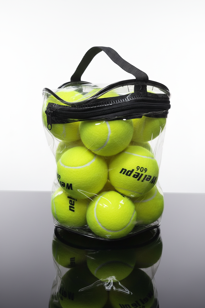 Athlete Home Premium Tennis Balls Multi-Pack – High-Elasticity Training Tennis Balls with Heavy-Duty Clear Zipper Carry Case for Court Practice, Tennis Ball Machines, and Outdoor Sports
