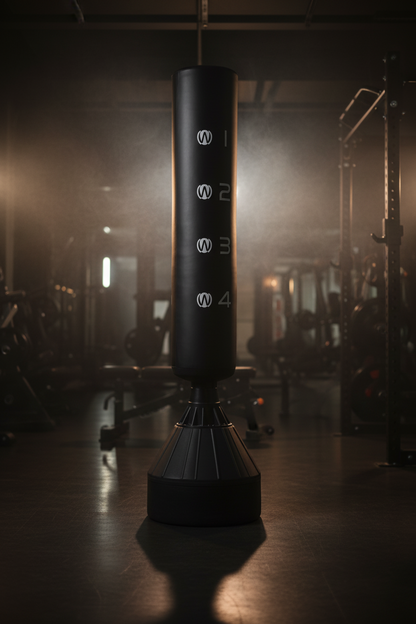 Wolon Professional Free Standing Punching Bag with Target Zones – Multi-Level Heavy Duty Boxing and Kickboxing Column for Home Gym Cardio, Speed, and Precision Training 185 Cm floor Punshing Bag