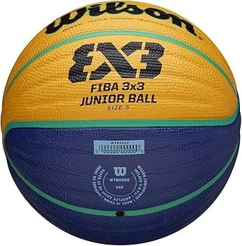 كرة سلة ويلسون FIBA 3x3 للناشئين مقاس 5 | تقنية Wave Triple Threat لقبضة فائقة | الكرة الرسمية لملاعب 3x3 الخارجية في مصر