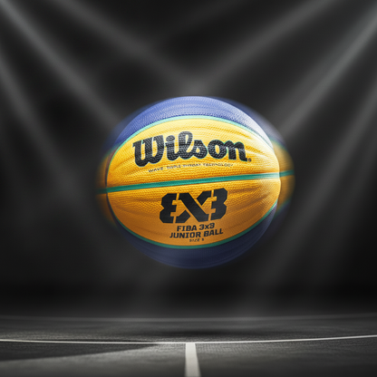 كرة سلة ويلسون FIBA 3x3 للناشئين  | تقنية Wave Triple Threat لقبضة فائقة | الكرة الرسمية لملاعب 3x3 الخارجية في مصر