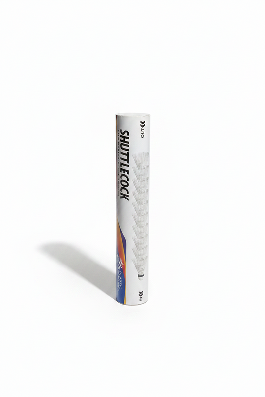 Athlete Home Premium Plastic Shuttlecocks Tube – High-Durability Badminton Nylon Shuttlecocks with 2-Layer Cork Head Base for Professional Training, Tournament Play, and Outdoor Fitness