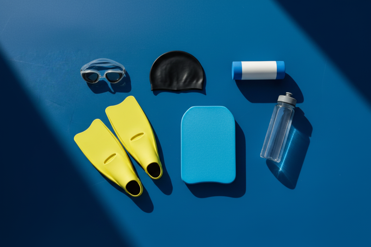 Swim Tools Flat Lay Banner